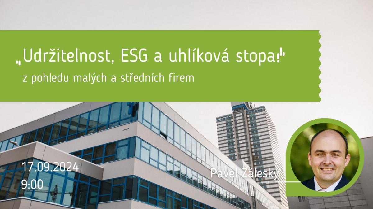 Udržitelnost, ESG a uhlíková stopa z pohledu malých a středních firem